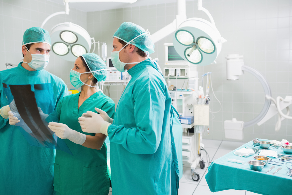Orthopedic Surgeons engaging in preoperative planning